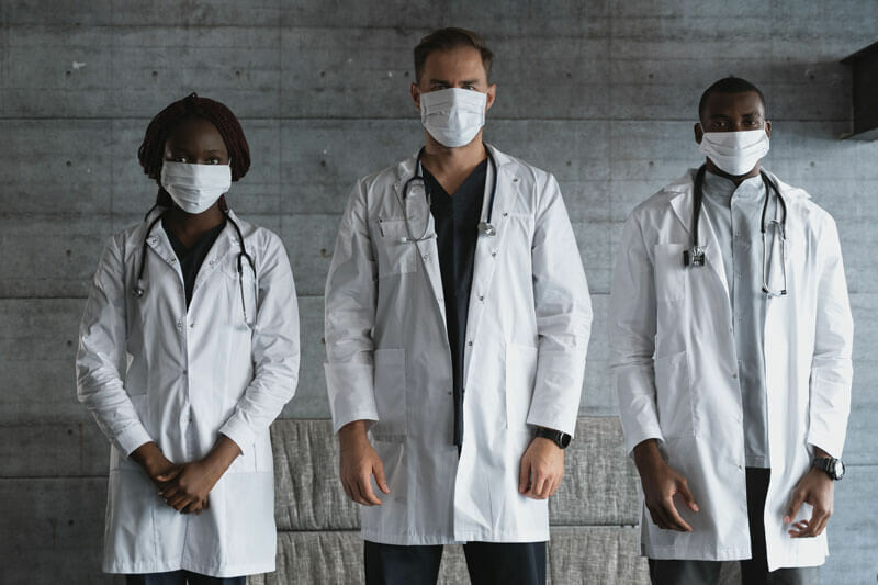 Doctors with masks