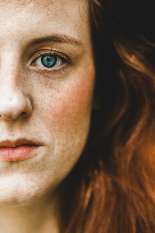 Close up of Woman's Face and Hair
